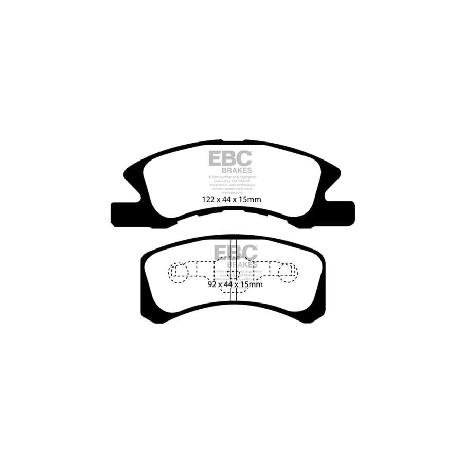 EBC PDKF2272 Mitsubishi Ultimax Front Brake Pad & Plain Disc Kit (Inc. Mirage & Space Star) 2 | Duco Car Parts UK Car Parts