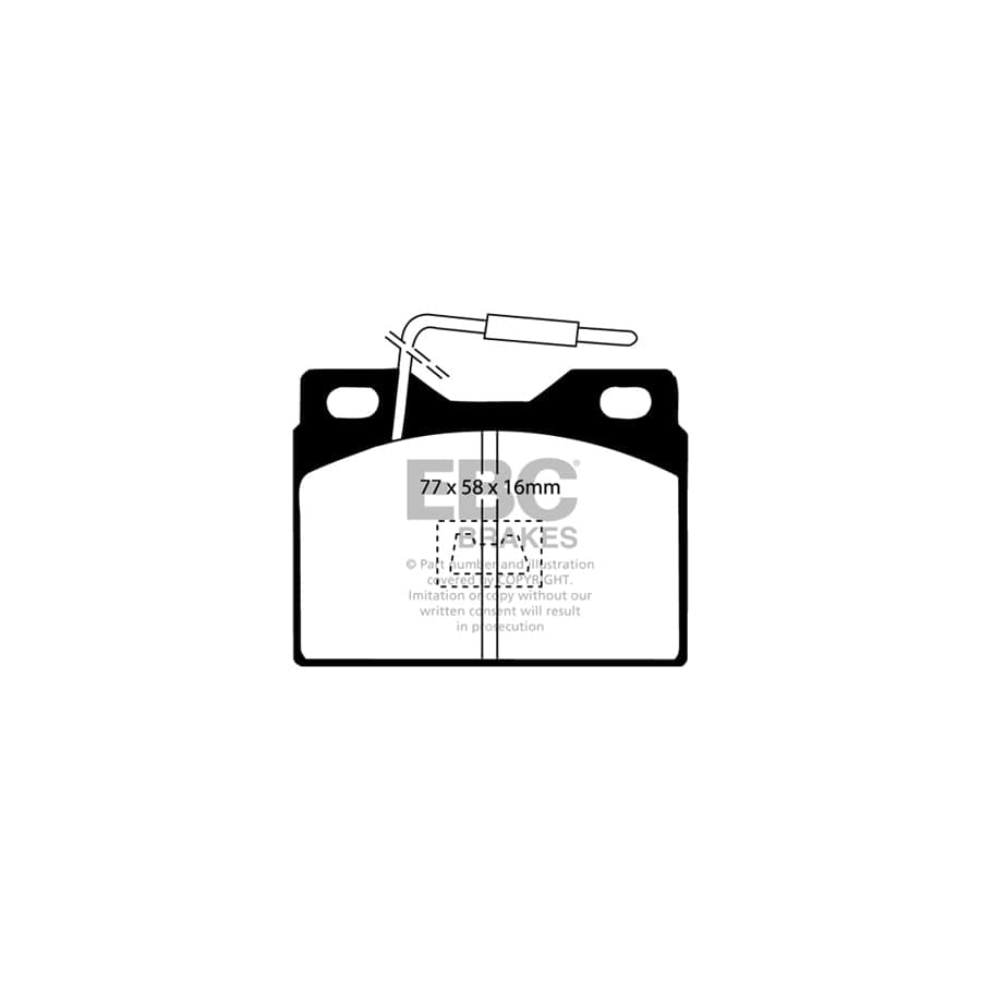 EBC PDKF439 Citroen Visa Ultimax Front Brake Pad & Plain Disc Kit 2 | Duco Car Parts UK Car Parts