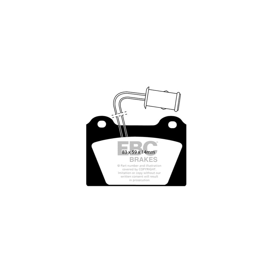 EBC PDKF194 Austin Metro Ultimax Front Brake Pad & Plain Disc Kit 2 | Duco Car Parts UK Car Parts