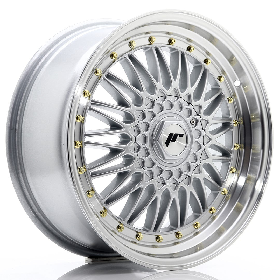 JR Wheels JR91880XX3574S JR Wheels JR9 18x8 ET35-40 BLANK Silver w/ Machined Lip