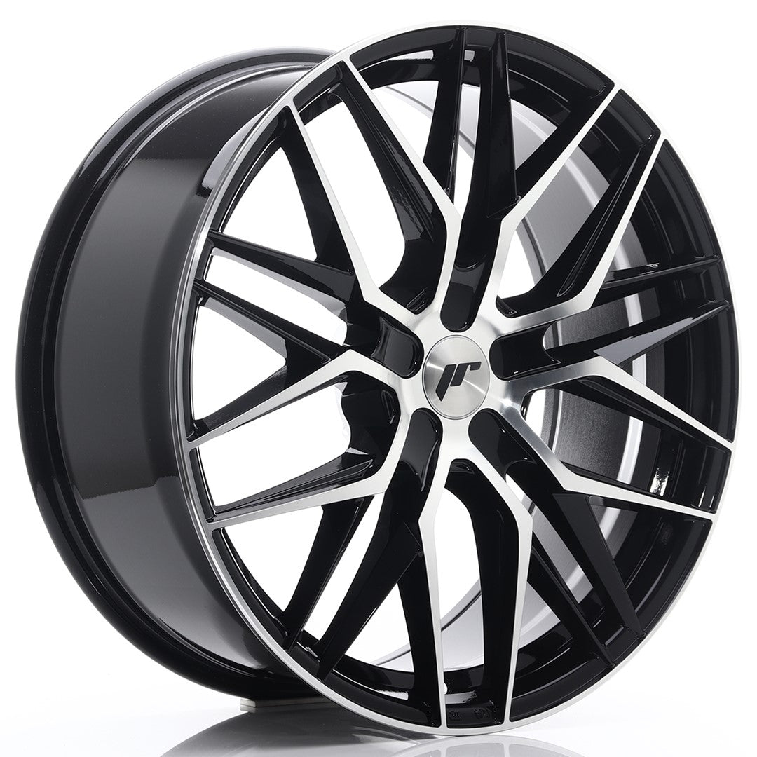 JR Wheels JR2821905X1574GBM JR Wheels JR28 21x9 ET15-45 5H BLANK Gloss Black Machined Face