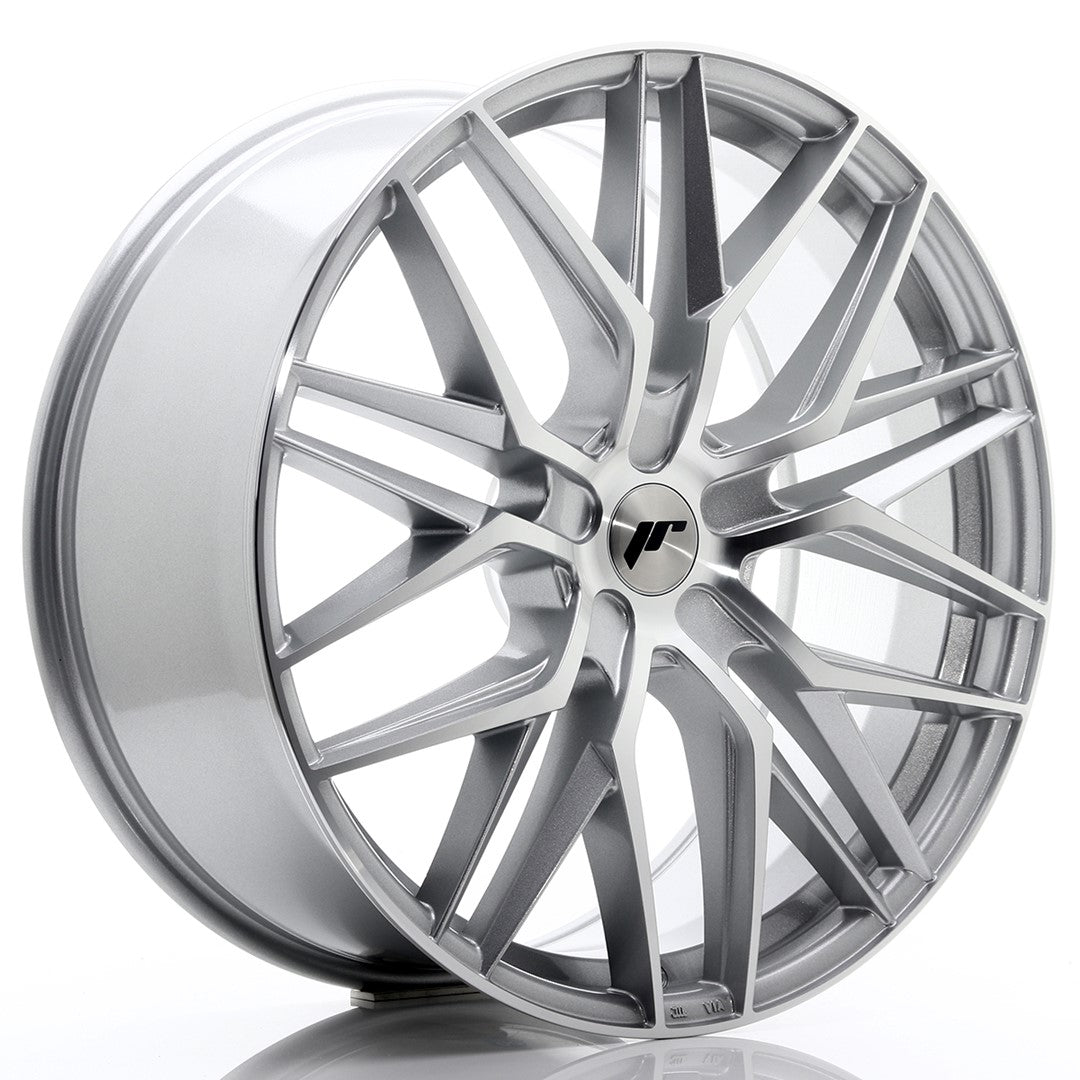 JR Wheels JR2822905X3074SM JR Wheels JR28 22x9 ET30-45 5H BLANK Silver Machined Face