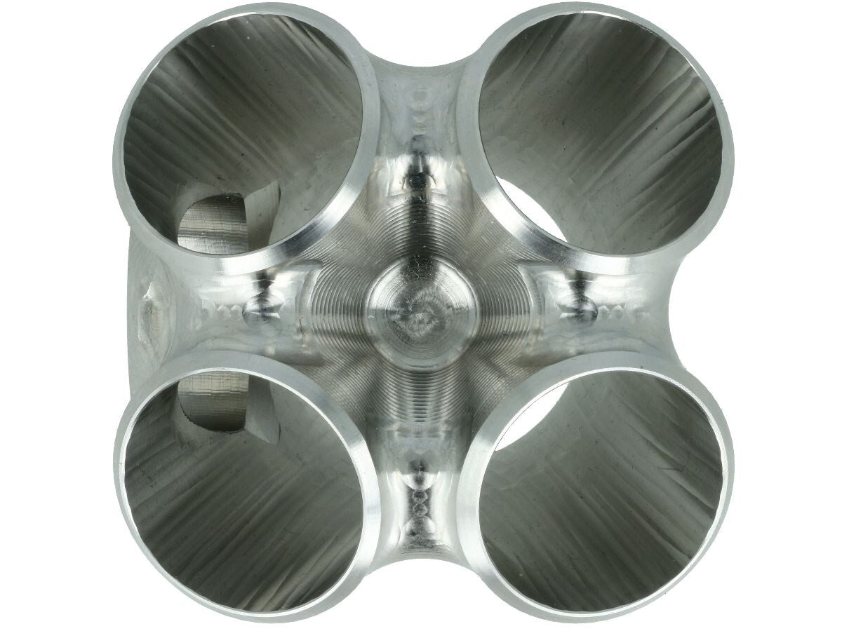 Turbozentrum 119315 4-Cyl. CNC stainless steel V-Band collector for TiAL GT28R / GT30R / GT35R - with 38mm Wastegate port