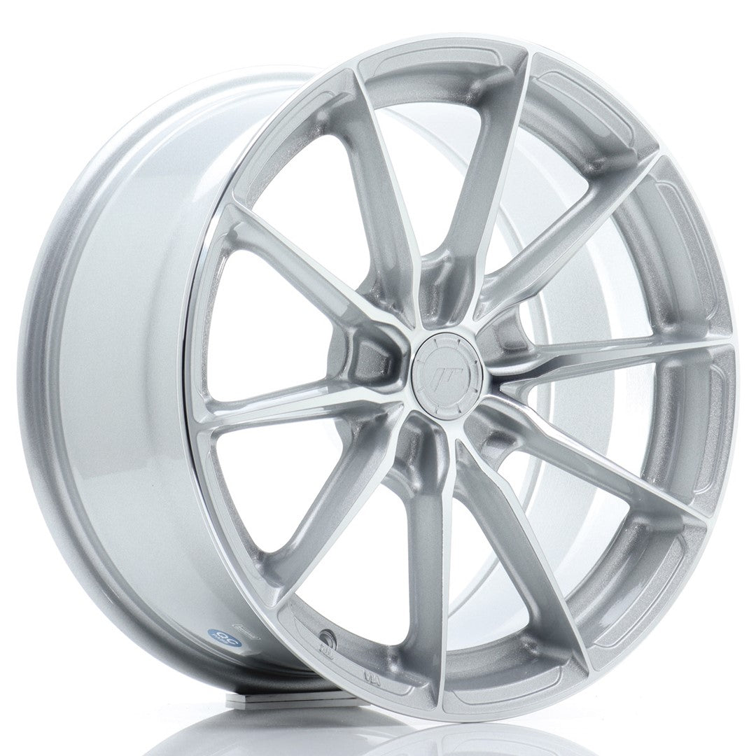 JR Wheels JR3717805X2072SM JR Wheels JR37 17x8 ET20-40 5H BLANK Silver Machined Face