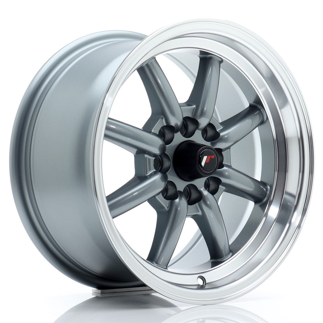 JR Wheels JR19158142073GML JR Wheels JR19 15x8 ET20 4x100/108 Gun Metal w/ Machined Lip