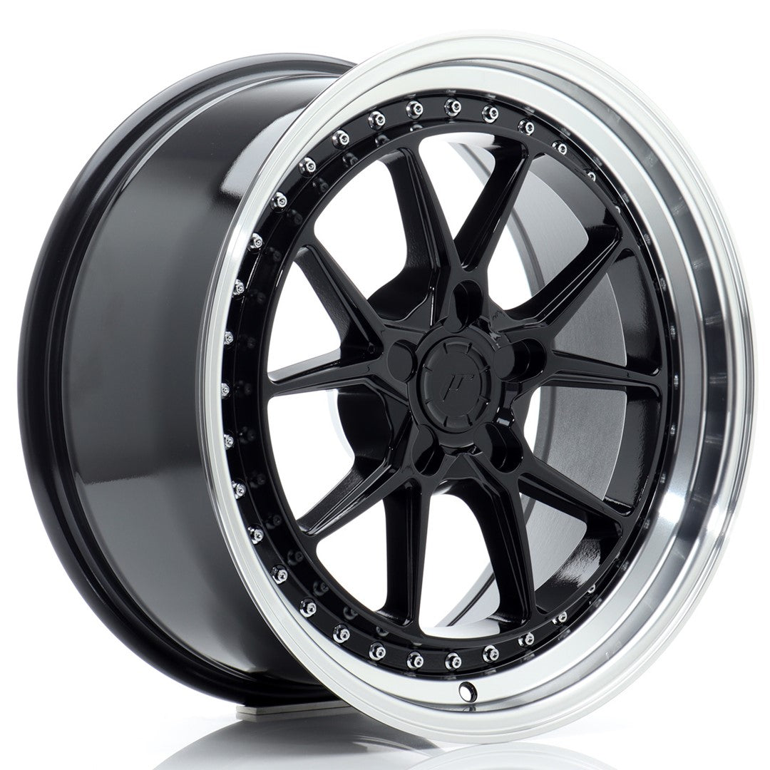 JR Wheels JR391885F15X1572GBL JR Wheels JR39 18x8,5 ET15-35 5H BLANK Gloss Black w/ Machined Lip