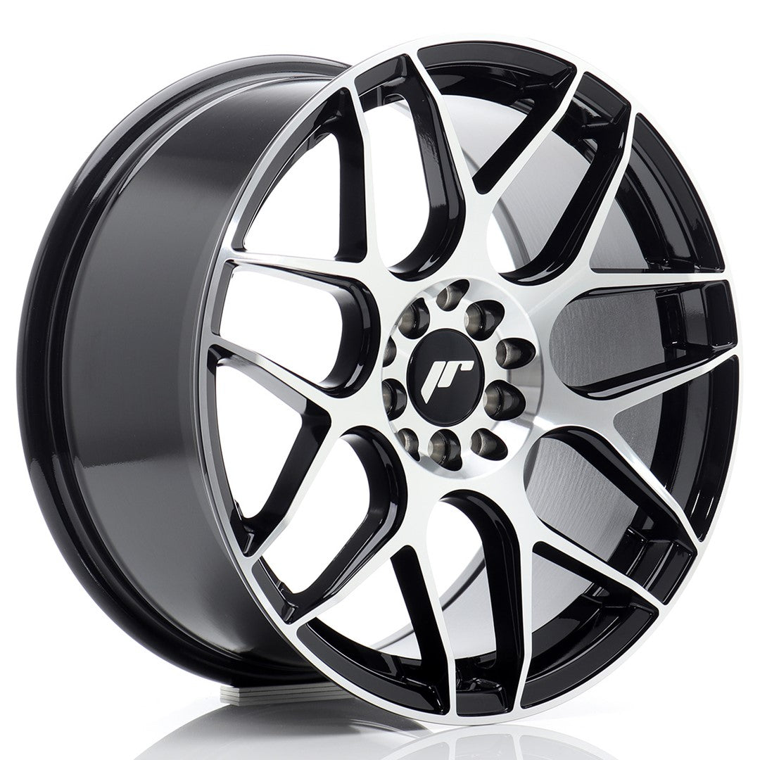 JR Wheels JR181780F253567GBM1 JR Wheels JR18 17x8 ET35 5x100/114 Black Machined Face