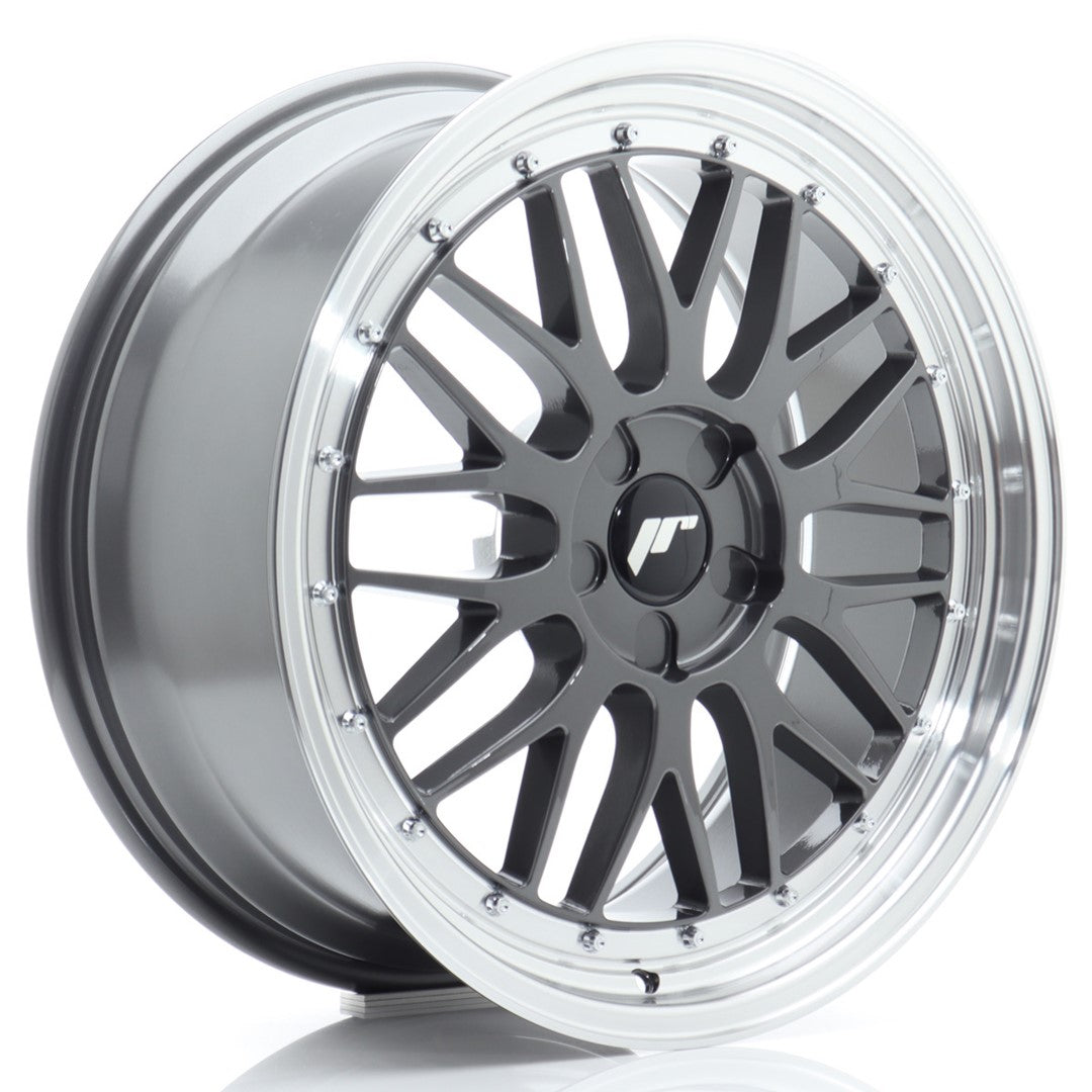 JR Wheels JR231980F15X2072HG1 JR Wheels JR23 19x8 ET20-40 5H BLANK Hyper Gray w/ Machined Lip