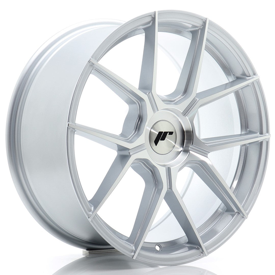 JR Wheels JR301880F1XX2072SM1 JR Wheels JR30 18x8 ET20-40 BLANK Silver Machined Face