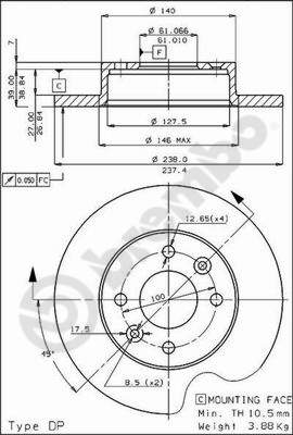 FEBI BILSTEIN FE107232 Disc Brake Caliper Repair Kit