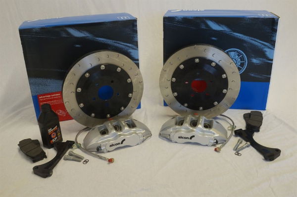 Alcon F97ZG02-22F7F 365mm Front Brake Kit: Subaru STi & WRX (MY 01-18) - 6-Piston Calliper