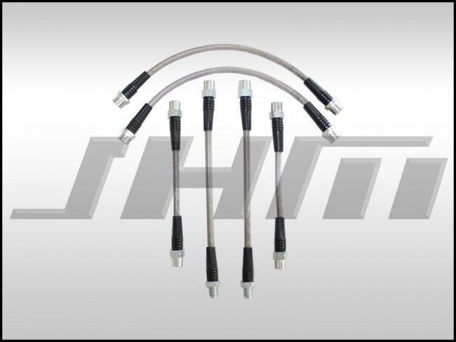 JHM JHM-8D0611707D-8D0611775C-8D0611775D Brake Line Kit-Stainless (JHM) Front and Rear Lines for B5-S4
