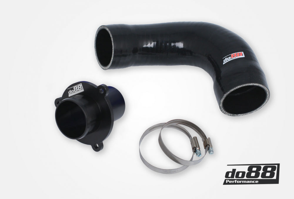 DO88 CP-110S-do88-2 VAG 1.8 2.0 TSI (MQB) Turbo Muffler Delete, TR-340, Black hoses