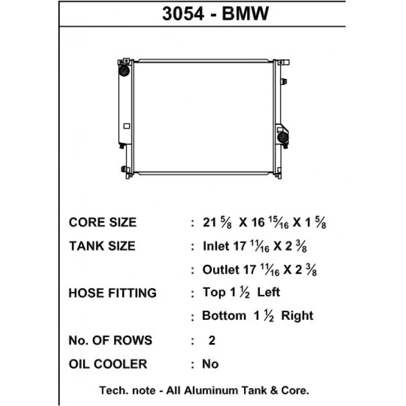 CSF BMW E36 M3 Race Radiator (M3, 320i, 323, 325 & 328) - Duco Car Parts UK