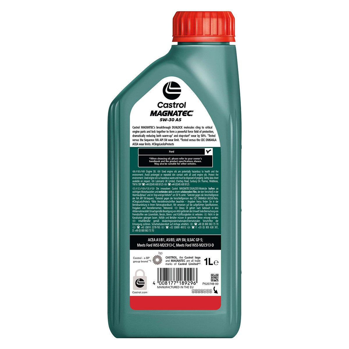 Castrol Magnatec (A5) Fully Synthetic Engine Oil - 5W-30 - 1ltr
