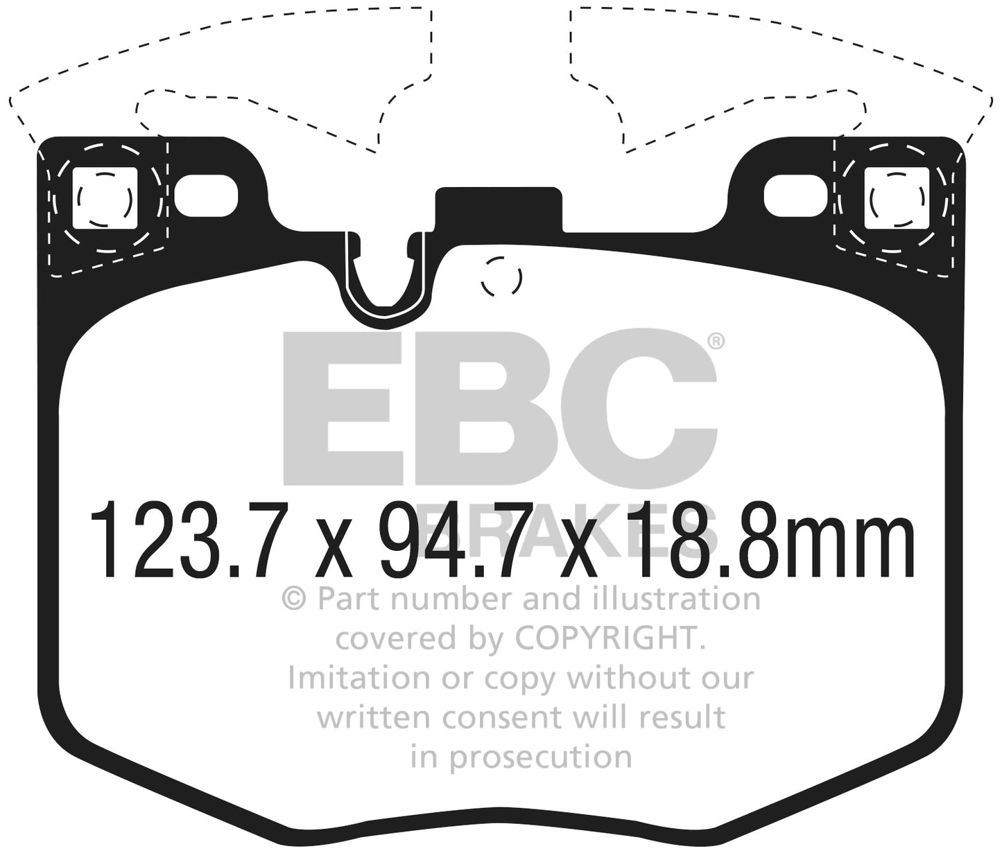 EBC BMW G11 G12 G30 G21 Yellowstuff 4000 Series Front Sport Brake Pads & Premium OE Replacement Riveted Discs Kit - Brembo Caliper (Inc. M340i, M550i, 640i & 750i) | Duco Car Parts UK