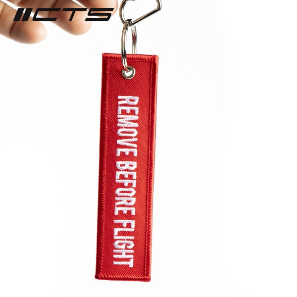 CTS Turbo CTS-FLIGHTTAG-RED "REMOVE BEFORE FLIGHT" Tag Red | ML Performance Car Parts