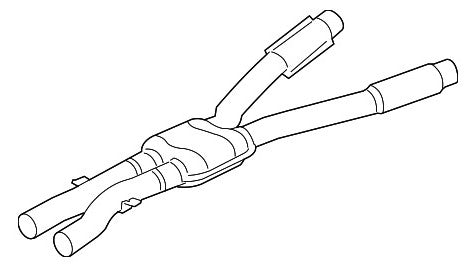 Genuine BMW E60 M5 Centre Muffler - Duco Car Parts UK