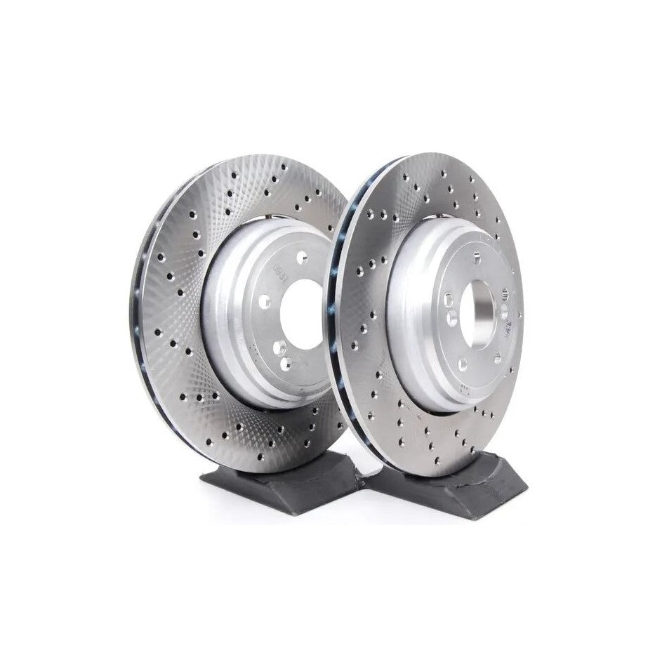 Genuine BMW E82 E90 E92 E93 350x24mm Rear Ventilated Brake Discs - Pair (1M & M3) - Duco Car Parts UK