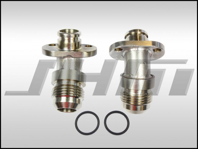 JHM JHM-B7RS4-12Adpt -12AN Conversion Oil Pan Adapters for B7-RS4 Oil Cooler