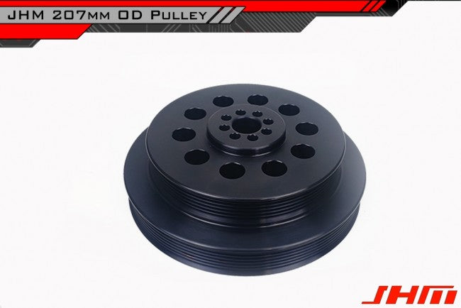 JHM Audi B8 C7 3.0T V6 207mm HD Overdrive Lightweight Supercharger Crank Pulley (Inc. A6, S4, Q5 & SQ5) - Duco Car Parts UK