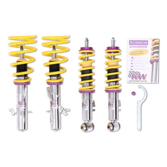 KW Audi 8P A3 Street Comfort Coilover kit (INCL. DEACTIVATION FOR ELECTRONIC DAMPER) | Duco Car Parts UK