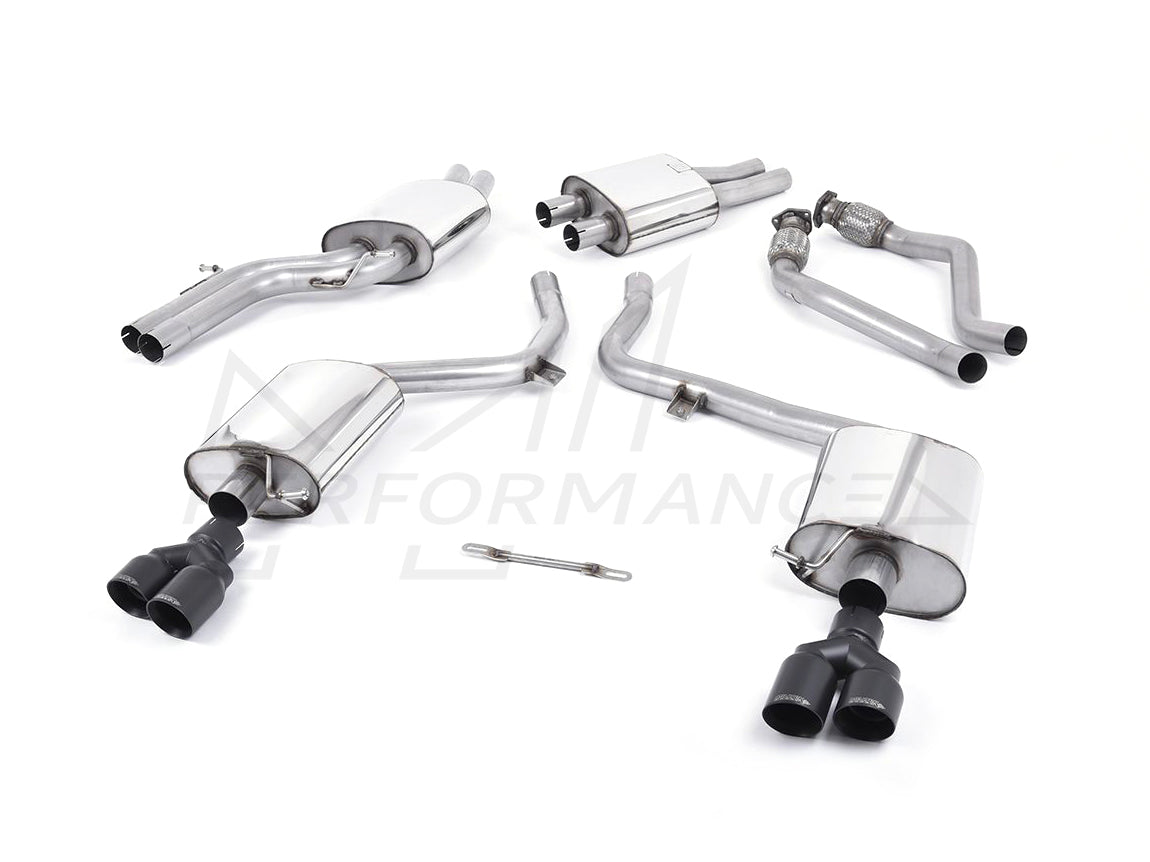 MillTek Audi B8 S5 Resonated Cat-Back Exhaust - Duco Car Parts UK