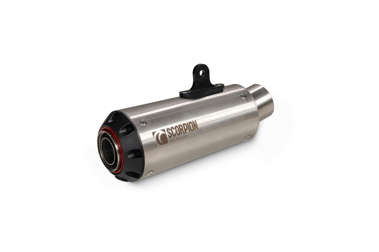 Scorpion PYA126SEO Red Power Slip-on Brushed Stainless Steel Sleeve - MT-10 - 2022