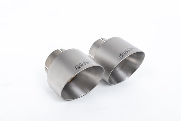 Milltek SSXFD381 Ford Upgrade Kits For Existing Milltek Cat Back Systems With Brushed Titanium Gt-100 Trims (Inc. Fiesta)