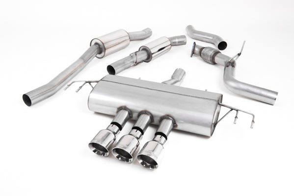 Milltek SSXHO255 Honda / Acura Cat-Back Resonated - Type-R Style With GT-100 Polished Trims (Inc. Civic)