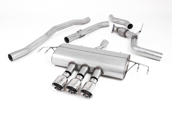 Milltek SSXHO260 Honda / Acura Cat-Back Non-Resonated (Louder) - Type-R Style With GT-100 Polished Trims (Inc. Civic)