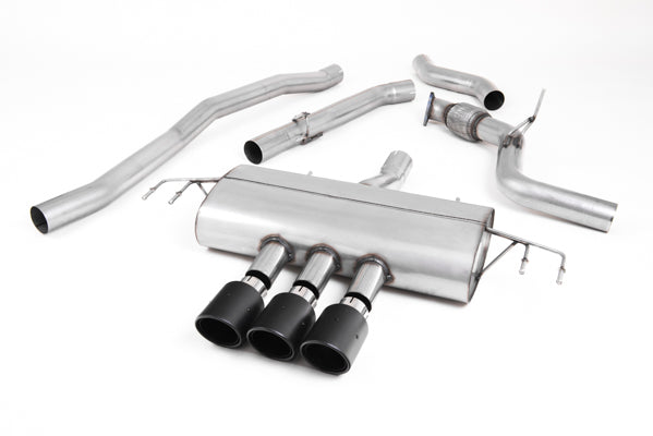 Milltek SSXHO263 Honda / Acura Cat-Back Non-Resonated (Louder) - Type-R Style With Jet-100 Carbon Trims (Inc. Civic)