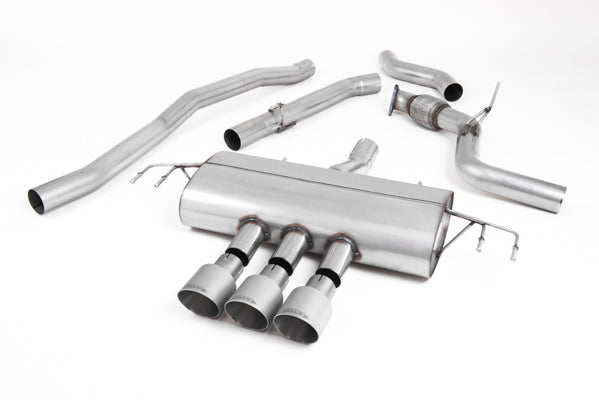 Milltek SSXHO264 Honda / Acura Cat-Back Non-Resonated (Louder) - Type-R Style With GT-100 Titanium Trims (Inc. Civic)