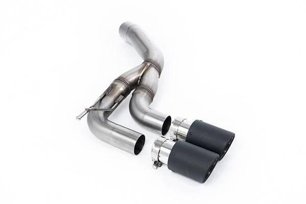 Milltek SSXLR167 Land Rover / Range Rover Rear Silencer with Twin Jet-90 Carbon Trims (Inc. Defender)