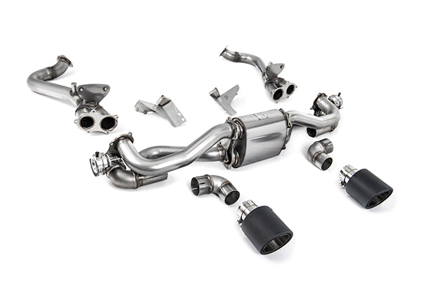 Milltek SSXPO188 Porsche GPF/OPF Bypass With Carbon Jet-115 Trims (Inc. Boxster, Cayman)
