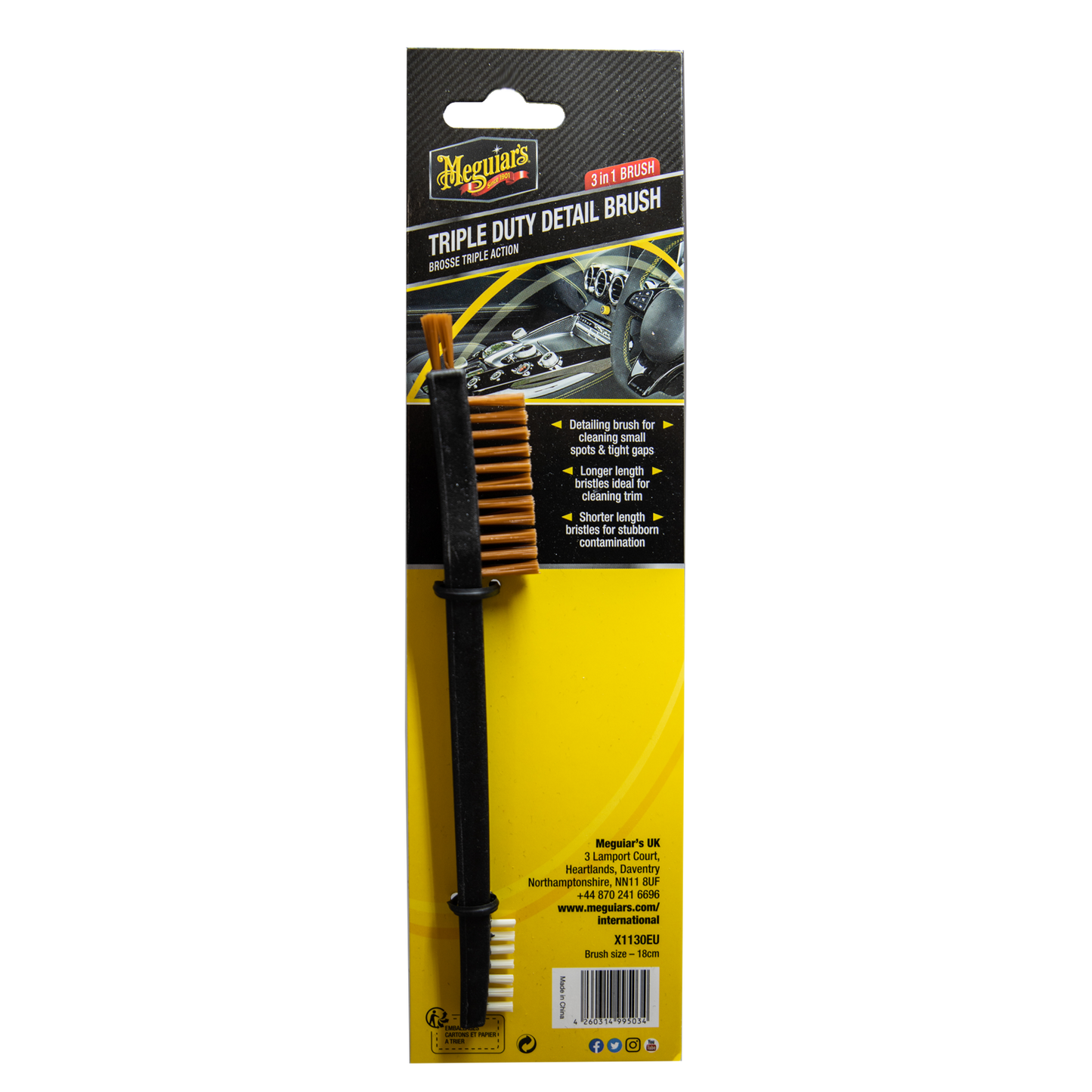 Meguiars X1130EU Triple Duty Detail Brush