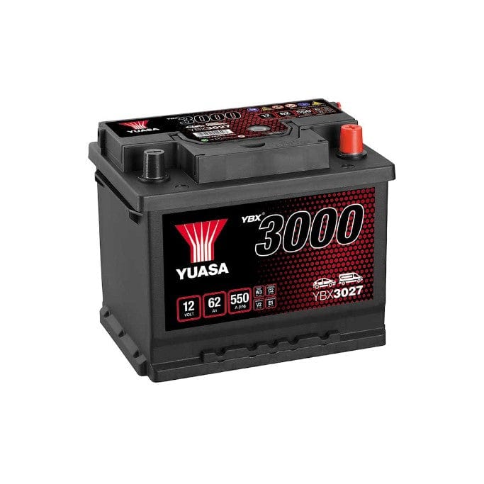 Yuasa YBX3027 12v 62Ah SMF Battery - Duco Car Parts UK