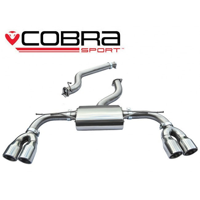Cobra Audi S3 Cat Back Exhaust (Non-Resonated) ( 8V Saloon Quattro 2.0 TFSI) | Duco Car Parts UK