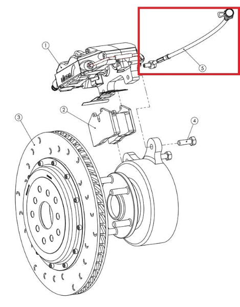 Alcon MHA3430X449 Replacement Brake Lines For Subaru Impreza STi (MY05, 06, 07) & WRX