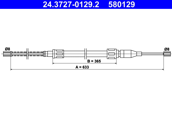BOSCH 1987482326 Parking Brake Cable Pull