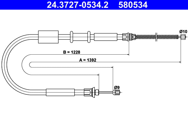 BOSCH 1987477851 Parking Brake Cable Pull