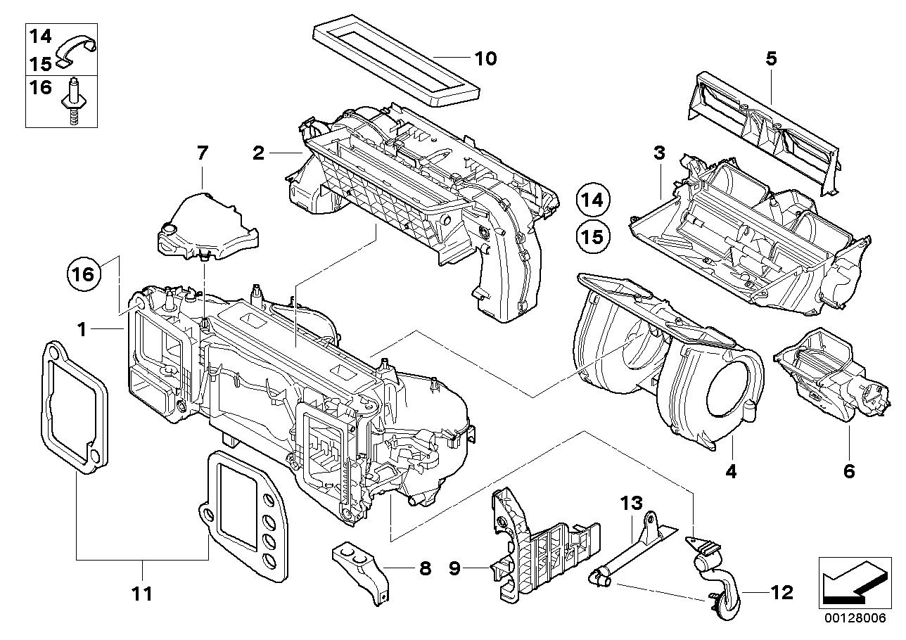 Genuine BMW 64116933930 E63 E61 E64 Holder (Inc. 545i, 530xi & 650i) | Duco Car Parts UK UK Car Parts