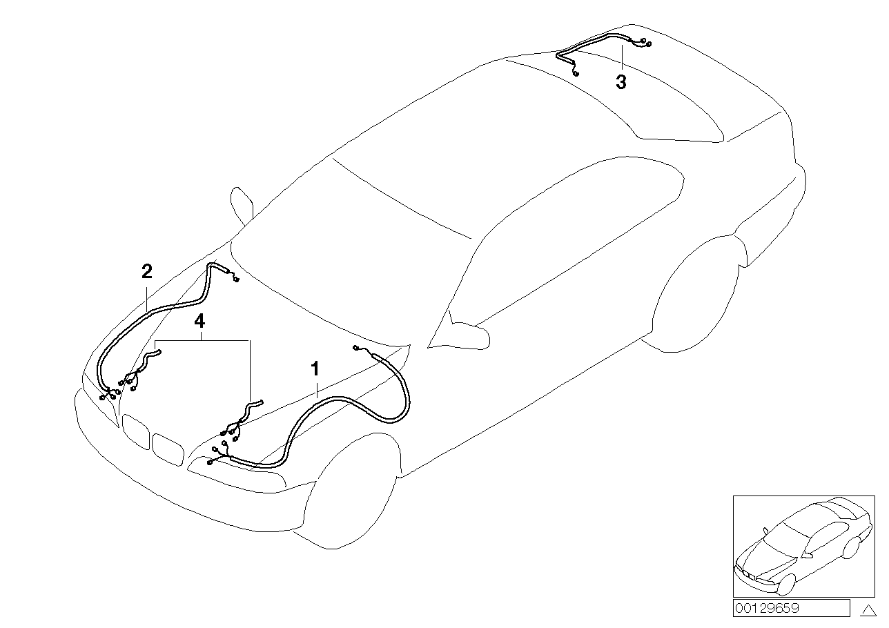 Genuine BMW 61116943602 E46 Repair Wiring Set Rear Right (Inc. 325xi, 320Ci & 325i) | Duco Car Parts UK UK Car Parts