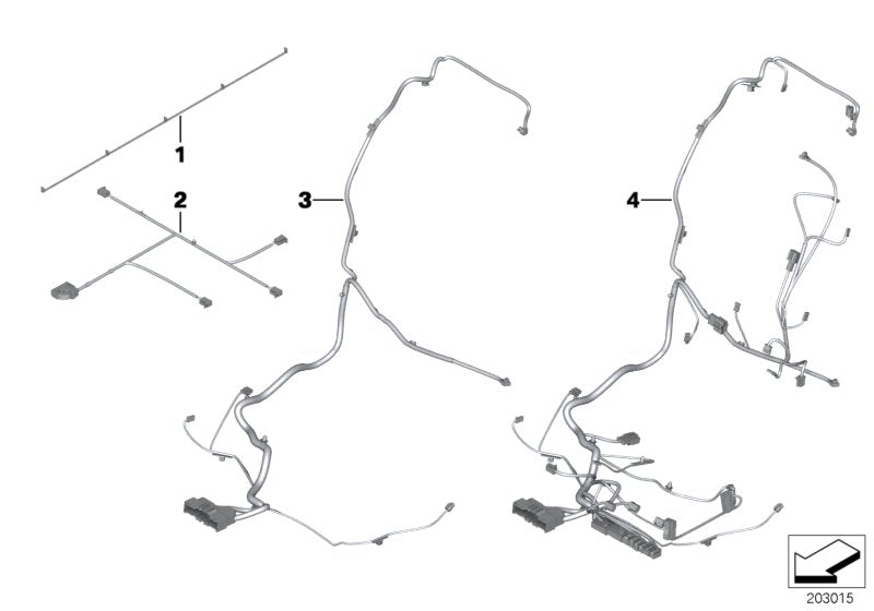Genuine BMW 61129252423 Rep. Wiring Harness, With Airbag, Fr.Le (Inc. 535i, 740d & Alpina B7X) | Duco Car Parts UK UK Car Parts
