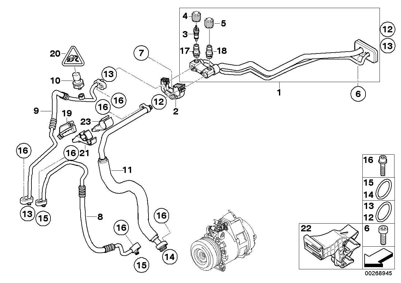 Genuine BMW 64509143672 E70 Suction Pipe N62N (Inc. X5) | Duco Car Parts UK UK Car Parts
