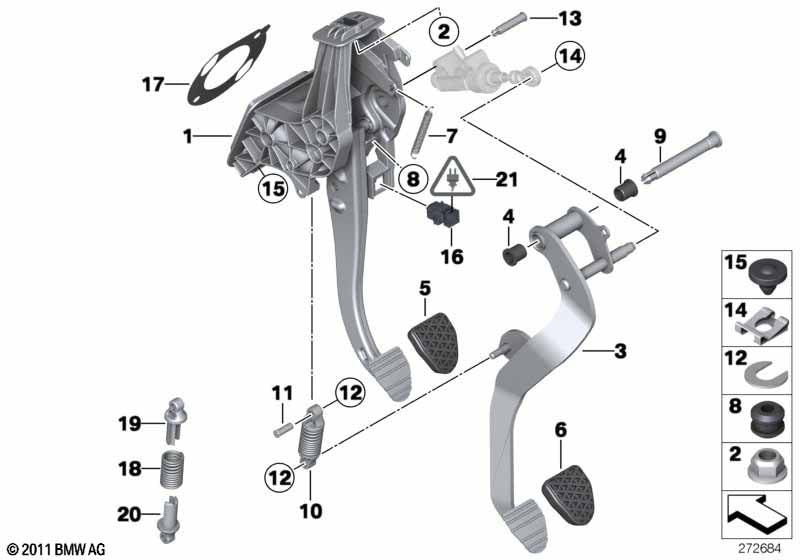 Genuine BMW 35316868083 Clutch Pedal | Duco Car Parts UK Car Parts