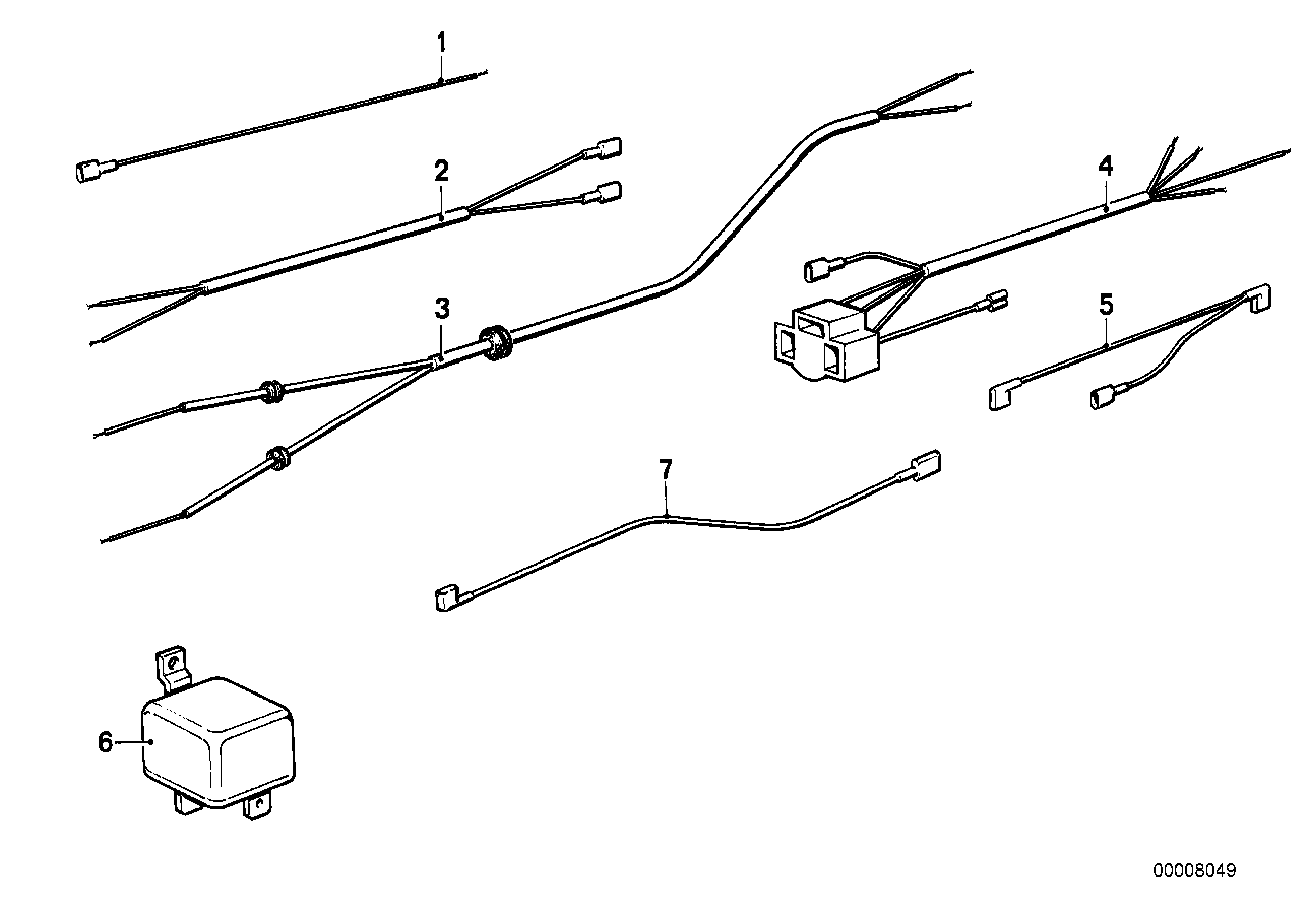 Genuine BMW 61121358176 Wire Parking Light (Inc. R75/6, R90S) | Duco Car Parts UK UK Car Parts