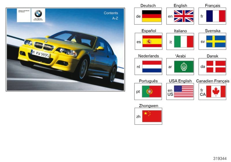 Genuine BMW 01410158142 E46 Owner'S Handbook M3 E46/2 EN US, MJ 04 (Inc. & M3) | Duco Car Parts UK Car Parts