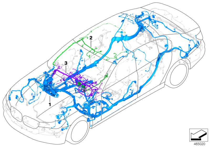 Genuine BMW 61112449611 F90 G30 Wiring Harness, I-Panel, Duplicate (Inc. 530e, 520i & 540dX) | Duco Car Parts UK UK Car Parts