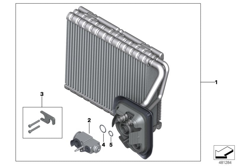 Genuine BMW 64116805503 G30 Evaporator (Inc. 745LeX, 530e & 740Le) | Duco Car Parts UK UK Car Parts